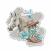 Western Horse  Sticker (Voorkant)