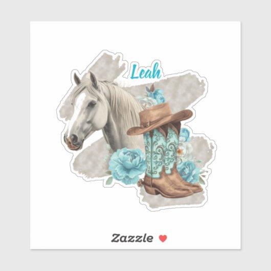 Western Horse  Sticker (Vel)
