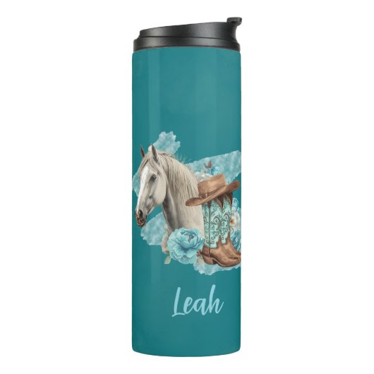 Western Horse Thermosbeker (Gedraaid links)