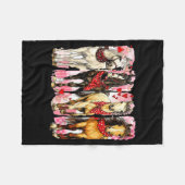 Western Horse Valentine Funny Western Valentines D Fleece Deken (Voorkant (Horizontaal))