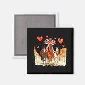 Western Horse Valentine Funny Western Valentines D Magneet (Voorkant / Achterkant)