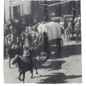  Western Houston Tx Rodeo Parade Trail Ride Douchegordijn (Voorkant)