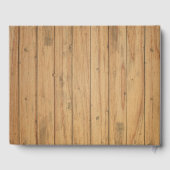 Western Hout Trouwpaard Equestrian Rustic Gastenboek (Achterkant)