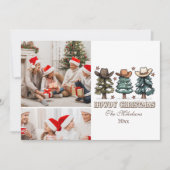  Western Howdy Christmas 2 photo Feestdagenkaart (Voorkant)