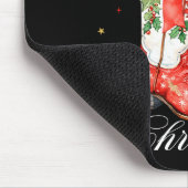 Western Howdy Christmas Cowgirl Boot Coquette Bow Muismat (Hoek)