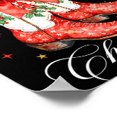Western Howdy Christmas Cowgirl Boot Coquette Bow  Poster (Hoek)