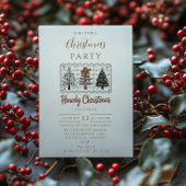 Western Howdy Cowboy Christmas Kaart