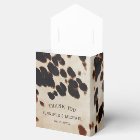 Western huwelijk bedankdoosjes (Geopend)