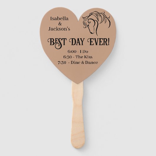 Western huwelijk handwaaier (Voorkant)