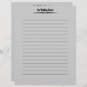 Western huwelijk | Pagina's van het gastregister (Voorkant / Achterkant)