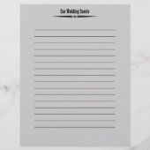 Western huwelijk | Pagina's van het gastregister (Achterkant)