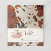 Western huwelijk plaatskaartje (Buitenkant ongevouwen)