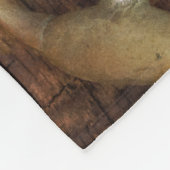 Western huwelijk rode rozen en paardenbit fleece deken (Hoek)