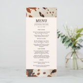 Western huwelijksmenu menu (Staand voorkant)