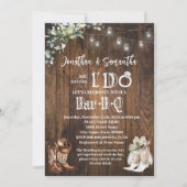 Western Ik doe BBQ Stock de Bar Couples Douche Kaart (Voorkant)