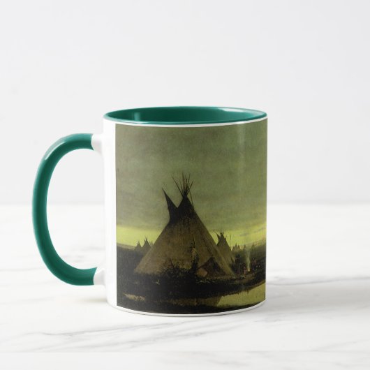  Western, Indiaas kamp in Dawn door Tavernier Mok (Links)