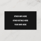 Western  Instagram Twitter Facebook Visitekaartje (Achterkant)