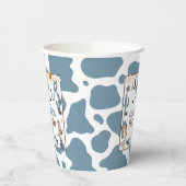 Western Jongen 1e Rodeo Verjaardag Blauwe Feestbek Papieren Bekers (Links)