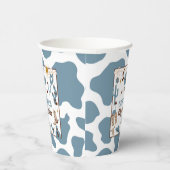 Western Jongen 1e Rodeo Verjaardag Blauwe Feestbek Papieren Bekers (Rechts)