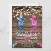 Western Jongen of Meisje Geslacht Onthullen Baby s Kaart (Voorkant)