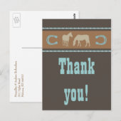 Western Jubileum voor bruiloft Dank je Kaarten Pos (Voorkant / Achterkant)