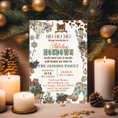Western Kerst Hoedown Party Kaart