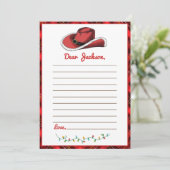 Western Kerst Pet Party Kaart (Staand voorkant)