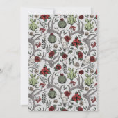 Western kerstdiner rendiergewei & cactus kaart (Achterkant)