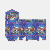 Western kerstfeest gunstbox bedankdoosjes (Uitgevouwen)