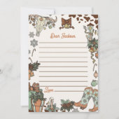 Western kerstfeest kaart (Voorkant)