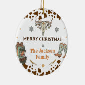 Western kerstfeest keramisch ornament (Rechts)