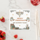 Western kerstfeest servet (Insitu)