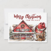 Western kerstfeest | Zakelijke klant Bedankt (Voorkant)