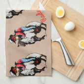 Western keukenhanddoeken Rodeo-ontwerp (Quarter Fold)