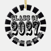 Western Klas van 2027 Foto Afstuderen Keramisch Ornament (Voorkant)