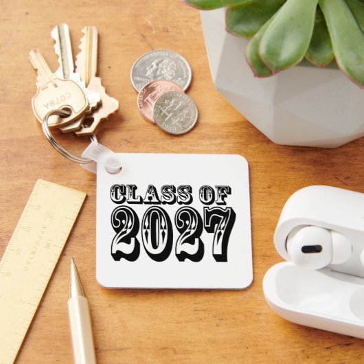 Western Klas van 2027 Foto Afstuderen Sleutelhanger (Bureau)