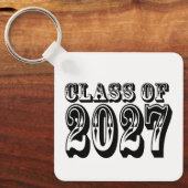 Western Klas van 2027 Foto Afstuderen Sleutelhanger (Voorkant)