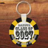 Western Klas van 2027 Foto Afstuderen Sleutelhanger (Voorkant)