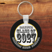 Western Klas van 2027 Foto Afstuderen Sleutelhanger (Voorkant)