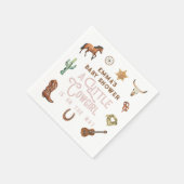 Western klein cowgirl Baby shower Servet (Hoek)