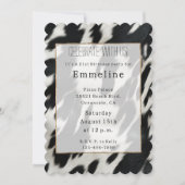 Western Koeienhuid Dierenprint Kaart (Voorkant)