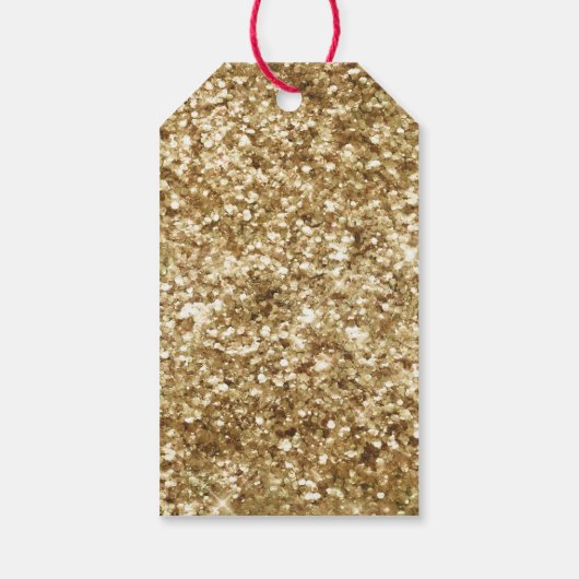 Western Koeienhuid Groen Goud Glitter Tree Cadeaulabel (Achterkant)