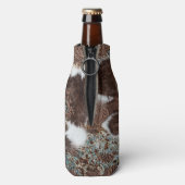 Western Koeienhuid van het land Turquoise Brown Le Flesjeskoeler (Fles Achterkant)