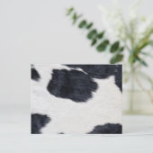 Western Koeienhuid zwart/wit afdrukken Briefkaart (Staand voorkant)