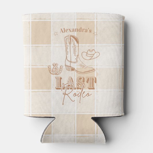 Western Laatste Rodeo Afscheidspartij voor de Brui Blikjeskoeler (Achterkant)