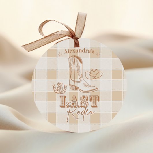 Western Laatste Rodeo Meisjesavond Ronde Sticker