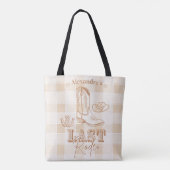 Western Laatste Rodeo Meisjesavondje Tote Bag (Achterkant)