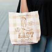 Western Laatste Rodeo Meisjesavondje Tote Bag