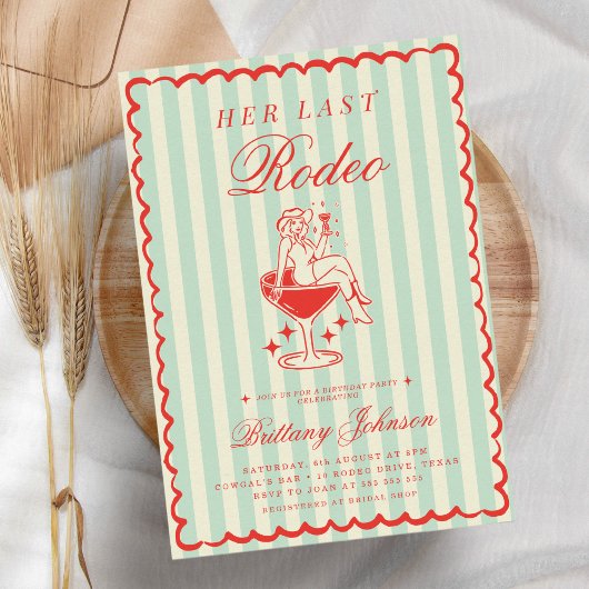  Western Laatste Rodeo Vrijgezellenfeest Kaart