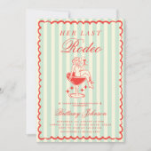 Western Laatste Rodeo Vrijgezellenfeest Kaart (Voorkant)